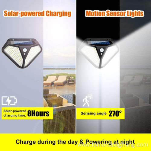 Waterproof PIR Motion Sensor LED Solar Wall Lamp